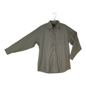 Jos. A. Bank Travelers Collection Green Long-Sleeve Button-Up Shirt - Size 16-33